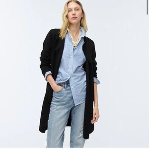 J. Crew Juliette collarless sweater-blazer